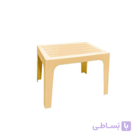 میز عسلی طرح چوب ناصر پلاستیک کد 730 ( سه عددی )