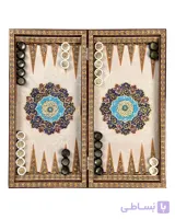 تخته نرد خاتم کاری نقاشی تذهیب طرح زینت کد 10432