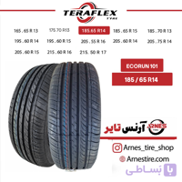 لاستیک ترافلکس سایز 185/65R14 مدل ECORUN 101