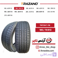لاستیک ترازانو سایز 175/70R13 مدل TRITON T-118