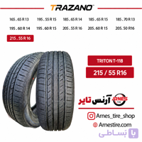 لاستیک ترازانو سایز 215/55R16 مدل TRITON T-118