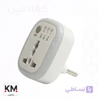 تبدیل دو شاخه برق ادونس مدل A-K42 تایمردار – ADVANCE