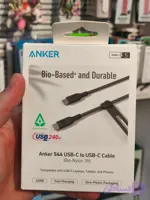 کابل شارژ سریع تایپ سی به تایپ سی انکر مدل Anker A80F1 Bio-Nylon توان ۲۴۰ وات | طول ۰.۹ متر