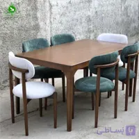 میز و صندلی ناهارخوری شش نفره مدل پرنس