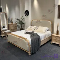 سرویس خواب دو نفره چوبی مدل سیلوا