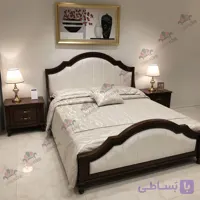 سرویس خواب دو نفره چوبی مدل سابرینو