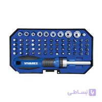 ست پیچ گوشتی و بیت 63 پارچه ویوارکس مدل VR6365-SD