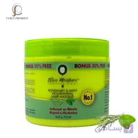 ماسک داخل حمام تقویت کننده و استحکام بخش ساقه و ریشه رزماری و نعنا الیو مویسچر Olive Moisture Professional Rosemary Mint Nourishing Hair Mask 454ml