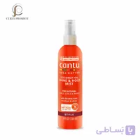 اسپری فیکس کننده و نگهدارنده موی فر کنتو Cantu Coconut Oil Shine & Hold Mist with Shea Butter 236ml