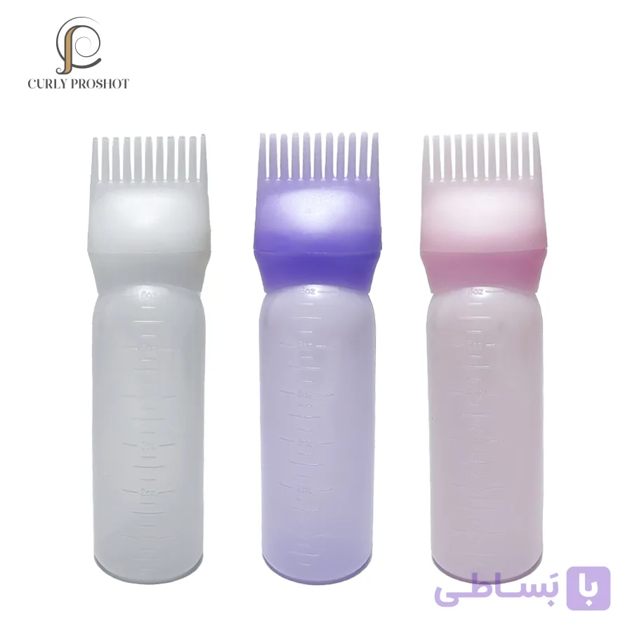 بطری روغن مو طرح دار (اپلیکاتور روغن تراپی)