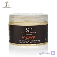کاسترد حالت دهنده مو فر Tgin حجم 340گرم Thank God It’s Natural (Tgin) Honey Curls Custard