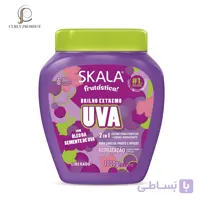 کرم حالت دهنده درخشان کننده قوی و آبرسان موهای کدر و ضعیف انگور اسکالا Skala Frutastica Brilho Extremo UVA Treatment Cream 1000g