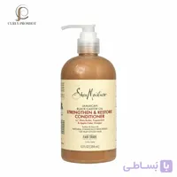 نرم کننده بازگردانی و بازسازی حالت مو آسیب دیده کرچک شی مویسچر SheaMoisture Jamaican Black Castor Oil Strengthen & Restore Conditione 384ml