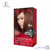 رنگ مو بدون آمونیاک قهوه‌ای قرمز متوسط 44 رولون Revlon Colorsilk Beautiful Hair Color44
