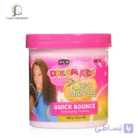 پودینگ فر کننده و گره بازکن کودک آفریکن پراید African Pride Dream Kids Olive Miracle Quick Bounce Detangling Pudding