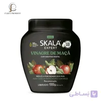 ماسک مو داخل حمام تخلخل زیاد پروتئین رسان و ضد وز قوی سرکه سیب اسکالا Skala Expert Creme Vinagre de Maca Apple Vinegar Cream 1000g