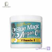 کرم آبرسان بعد حمام بازگردانی رطوبت طبیعی مو آرگان و ویتامین E بلو مجیک Blue Magic Argan Oil & Vitamin E Leave-in Conditioner 390g