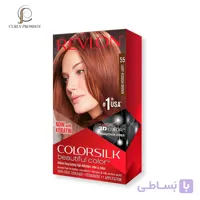 رنگ مو قهوه ای قرمز روشن 55 رولون Revlon Colorsilk Beautiful Hair Color55