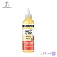 روغن محرک رشد و ضخیم کننده مو بذر کتان آنت جکیز Aunt Jackies Curls & Coils Nourish My Hair Flaxseed & Monoi Natural Growth Oil Blend