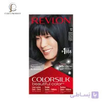 رنگ مو آبی مشکی طبیعی 12 رولون Revlon Colorsilk Beautiful Hair Color12