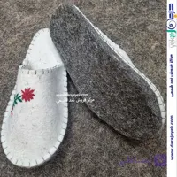 دمپایی نمدی جلوبسته دست‌دوز زنانه