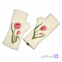 دستکش نمدی طرح لاله