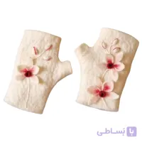 دستکش نمدی طرح ارکیده