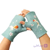 دستکش نمدی طرح ماهی
