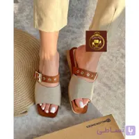 صندل زنانه کنفی سایز ۳۷ تا ۴۰ رنگ کرمی و قهوه ای