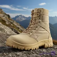 پوتین کوهنوردی چرم طبیعی ضدآب