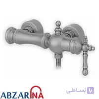 شیر آفتابه نگین کروم مات قهرمان