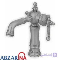 شیر روشویی نگین کروم مات قهرمان