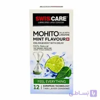 کاندوم سوئیس کر مدل Mohito Mint بسته 12 عددی