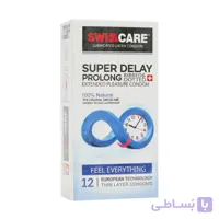 کاندوم فوق تاخیری سوئیس کر مدل Super Delay Prolong بسته 12 عددی
