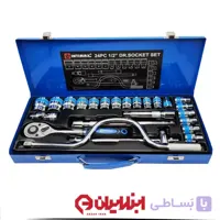 مجموعه 24 عددی آچار بکس صنعتی اینتیمکس مدل 24p