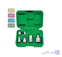 مجموعه آداپتور 6 عددی سفید (تبدیل) تاپ تول – TOPTUL مدل GAAI0606