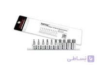 ست ریلی بکس آلنی 1/2 10 عددی 6 پر از سایز 4 تا 19 تاپ تول – TOPTUL مدل GAAG1005