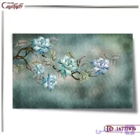 کاغذ دیواری سه بعدی گل 7876