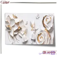 کاغذ دیواری سه بعدی گل 2424