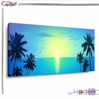 تابلو دیواری ساحل و طلوع آفتاب E4899