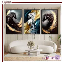 تابلو دکوراتیو سه‌تکه اسب L233154