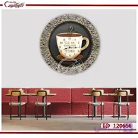 تابلو فنجان قهوه طرح ساعت C120666