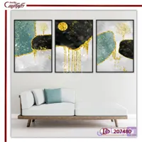 تابلو سه تکه دکوراتیو مدرن L207480