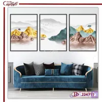 تابلو سه تکه منظره کوه مدرن L224111