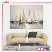 تابلو منظره دریا و کشتی نقاشی R227233