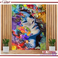 کاغذ دیواری سه بعدی چهره 120604