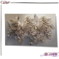 کاغذ دیواری سه بعدی گل 8289