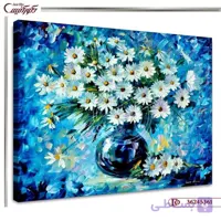 تابلو گلدان گل بابونه R5361