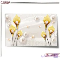 کاغذ دیواری سه بعدی گل 2997