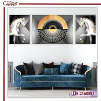 تابلو سه تکه اسب مدرن A2160293